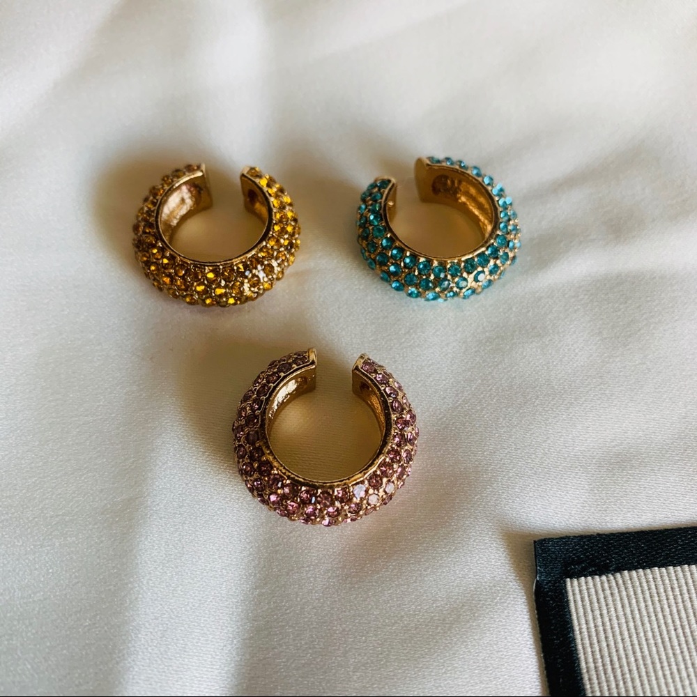 Very Cool Pave Ear Cuffs Set of 3 NEW! - Picture 4 of 6